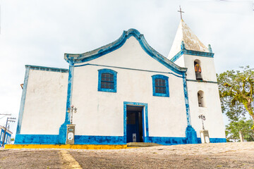 Cananéia, SP, Brazil. Church of São João Batista, tourist destination of the city.