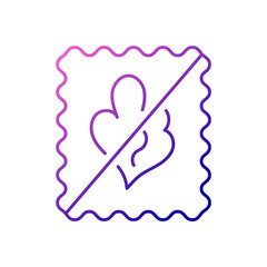 Odor resistant outline icon. Fabric feature. Textile industry. Stop smell through