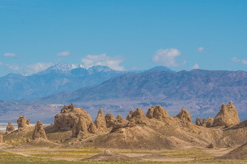 Trona Pinnacles Aerial Rock Landscapes, California
