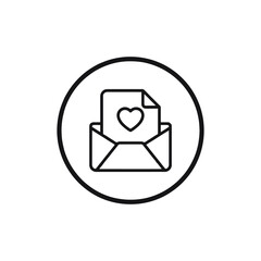 Envelope love icon design