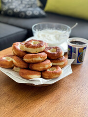 breakfast with coffee