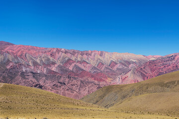Hill of 14 colours (Cerro de 14 colores), El Hornocal, Humahuaca, Jujuy Argentina. Unesco world heritage.