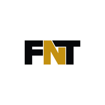 FNT letter monogram logo design vector