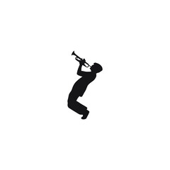 Fototapeta na wymiar People playing the trumpet illustration