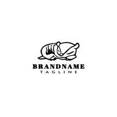 armadillo logo template icon symbol vector illustration