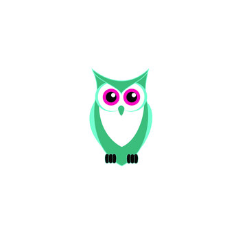 Colored Owl illustration