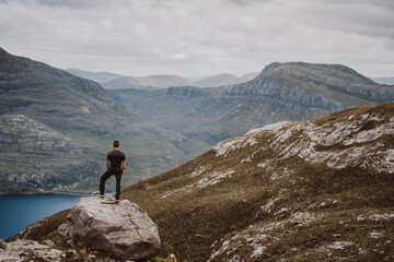 hiker in the mountains