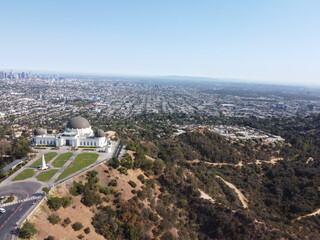 Drone Shot at Griffith Observatory