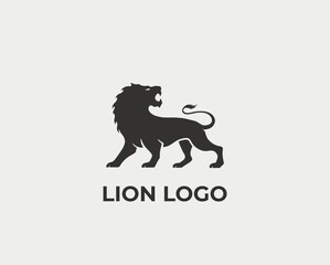 lion logo. company logo design. valor, strength and power symbol