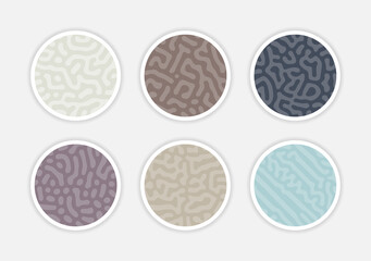 Obraz premium Collection of abstract turing cover stroy instagram