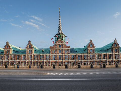 Borsen famous Spire - former Stock Exchange building - Copenhagen, Denmark