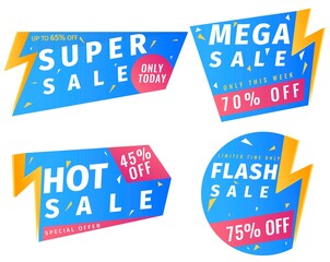 Vector illustration flash sale design