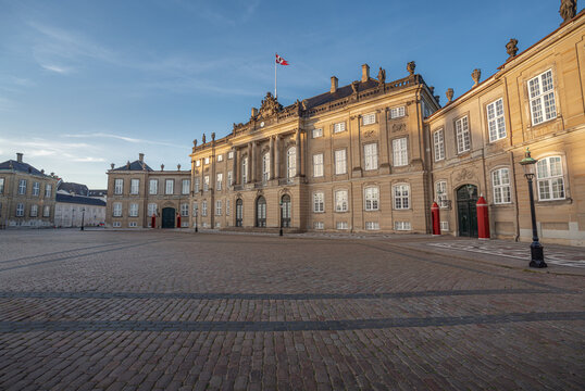 Amalienborg Palace - Frederick VIII's Palace, Crown Prince Frederik Official Residence - Copenhagen, Denmark