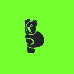 Koala climb the tree professional logo