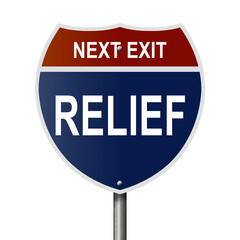 Rendered concept sign in the style of interstate freeway markers