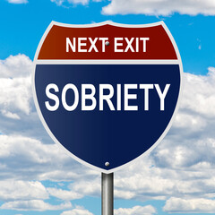 Rendered concept sign in the style of interstate freeway markers