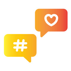 chat box gradient icon