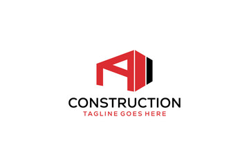 Letter A for Real Estate Remodeling Logo. Construction Architecture Building Logo Design Template Element.