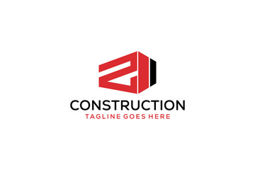 Letter Z for Real Estate Remodeling Logo. Construction Architecture Building Logo Design Template Element.