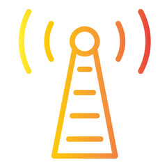 signal tower gradient icon