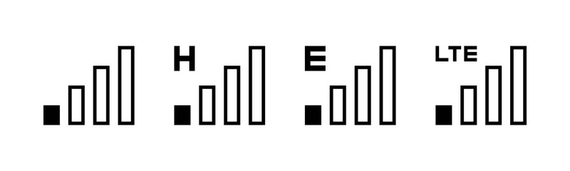 Vector graphic of signal icon collection