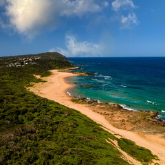 Aerial Spoon Bay Beach