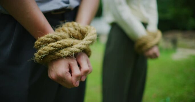 Hostages Tied Up in Kuala Lumpur, Malaysia