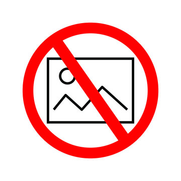 no image symbol. Pictures coming soon. No photos available. Missing image tag or no image for website or mobile app. for a computer or mobile interface. with a red prohibition sign.