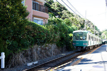 Naklejka premium 【神奈川】江ノ電
