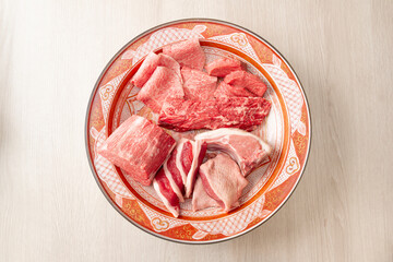 豪華焼肉7種盛り（真俯瞰）