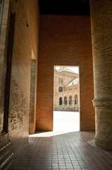 View inside the Plaza Espa&ntilde;a located in seville