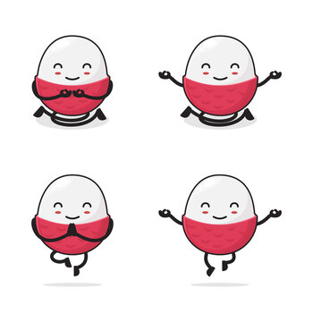 Lychee Cartoon Character