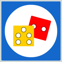 Vector illustration for Dice EPS10