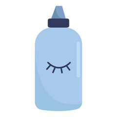 A flat icon of micellar water. Vector illustration on a white background.