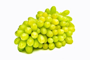 grapes isolated on white