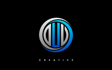 OUV Letter Initial Logo Design Template Vector Illustration