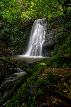 Matai falls waterfall in the Catlins New Zealand
