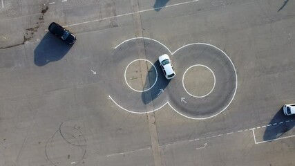 Car driving training square