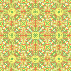 Abstract kaleidoscope background. Colorful seamless patterns. Geometric design elements. Repeat Tie Dye. Ethnic Persian Motif. Rainbow wallpaper, fabric, furniture print. Psychedelic style.