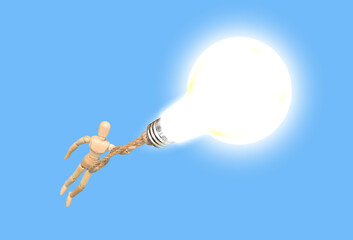 light bulb in a hand