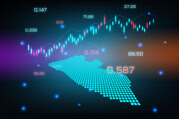 Stock market background or forex trading business graph chart for financial investment concept of  map. business idea and technology innovation design.