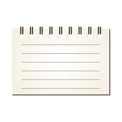 罫線　リングノート　メモ帳　背景素材