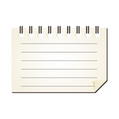 罫線　リングノート　メモ帳　背景素材