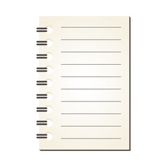 罫線　リングノート　メモ帳　背景素材