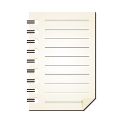 罫線　リングノート　メモ帳　背景素材