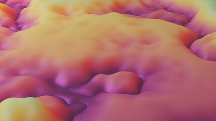 3d render abstract wallpaper with futuristic gel surface.