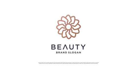 Beauty logo design with minimalist line concept Premium Vector part 5