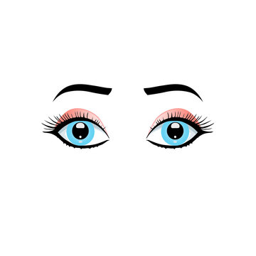 girl eyes vector design on white background