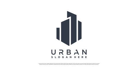 Fototapeta premium Building logo design template with unique concept Premium Vector part 1