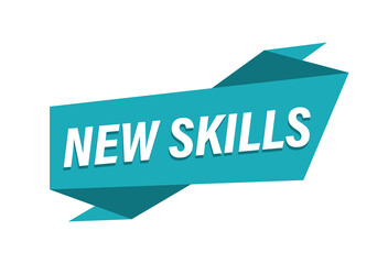 New Skills banner vector image